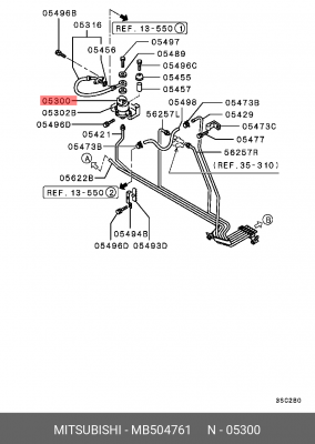 Фильтр топливный MB504761 MITSUBISHI