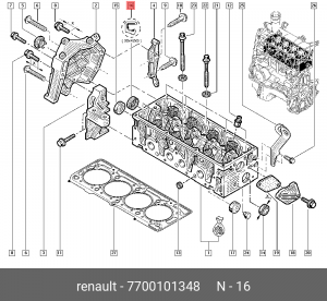 Сальник распредвала 7700101348 RENAULT