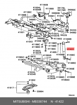 Амортизатор подвески MB338744 MITSUBISHI