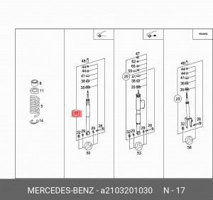 Амортизатор подвески A2103201030 MERCEDES BENZ