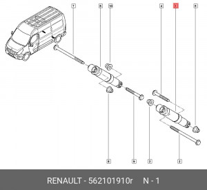 Амортизатор подвески 562101910R RENAULT