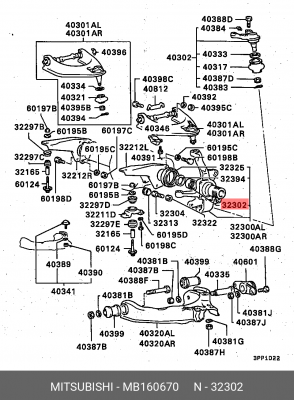 Подшипник поворотного кулака MB160670 MITSUBISHI