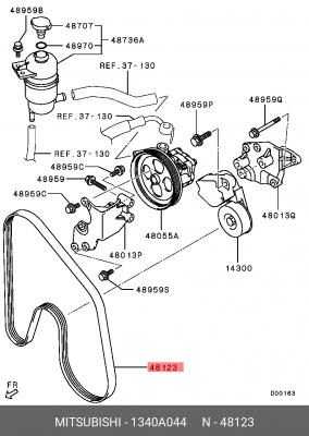 Ремень приводной 1340A044 MITSUBISHI