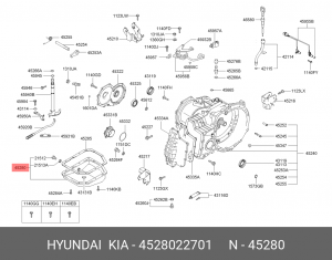 Поддон масляный АКПП 4528022701 HYUNDAI KIA
