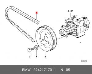 Ремень приводной 32 42 1 717 011 BMW