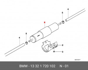 Фильтр топливный 13 32 1 720 102 BMW