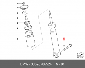 Амортизатор подвески 33 52 6 786 524 BMW