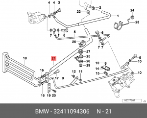 Шланг ГУР 32 41 1 094 306 BMW