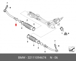 Тяга рулевая 32 11 1 094 674 BMW