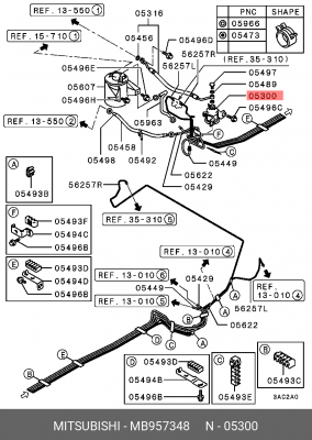 Фильтр топливный MB957348 MITSUBISHI