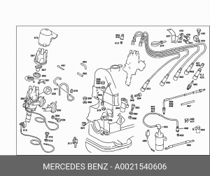 Реле регулятор напряжения генератора A0021540606 MERCEDES BENZ