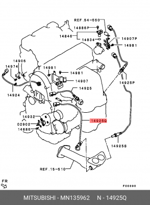 Датчик кислородный (лямбда-зонд) MN135962 MITSUBISHI