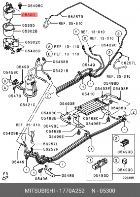 Фильтр топливный 1770A252 MITSUBISHI