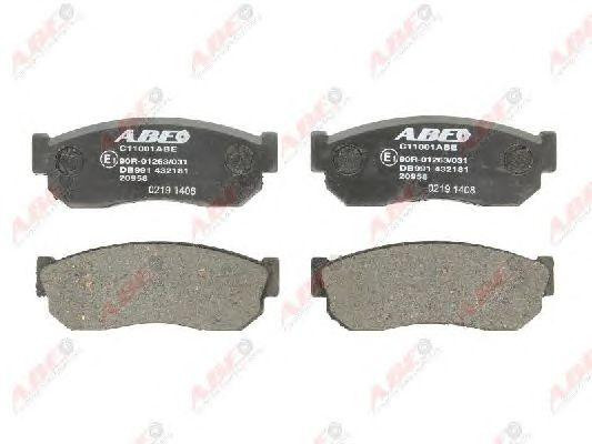 Колодки тормозные дисковые C11001ABE ABE