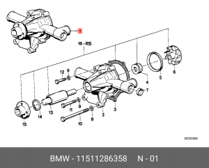 Насос - помпа системы охлаждения ДВС 11 51 1 286 358 BMW