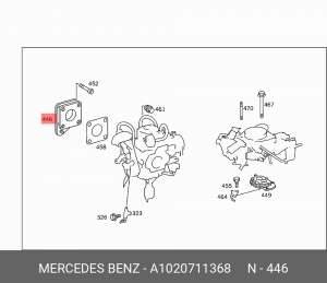 Подушка крепления карбюратора A1020711368 MERCEDES BENZ