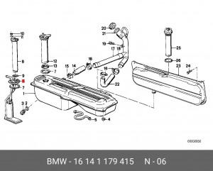 Насос электрический топливной системы 16 14 1 179 415 BMW
