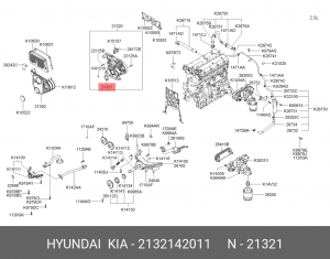 Сальник 2132142011 HYUNDAI KIA