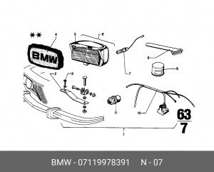 Лампа 07 11 9 978 391 BMW