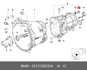 Сальник 23 12 1 282 394 BMW