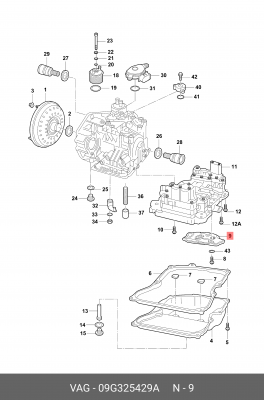 Фильтр масляный АКПП 09G 325 429 A VAG