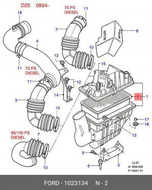 Фильтр воздушный 1023134 FORD