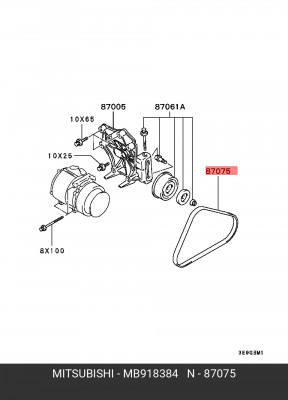 Ремень приводной MB918384 MITSUBISHI