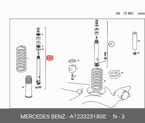 Деталь A1233231800 MERCEDES BENZ