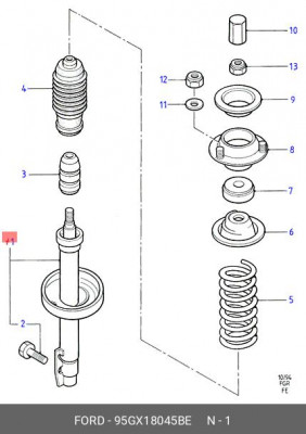 Амортизатор подвески 95GX-18045-BE FORD