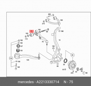 Сайлентблок A 221 333 07 14 MERCEDES BENZ
