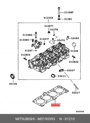 Прокладка ГБЦ MD190393 MITSUBISHI