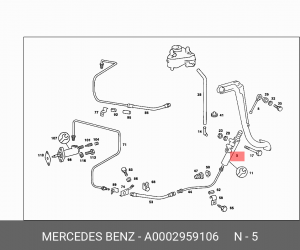 Цилиндр сцепления главный A 000 295 91 06 MERCEDES BENZ