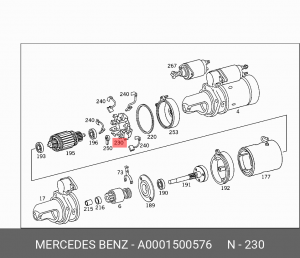 Деталь A 000 150 05 76 MERCEDES BENZ
