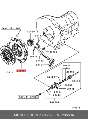 Крышка картера сцепления MR331292 MITSUBISHI
