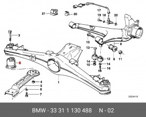 Сайлентблок 33 31 1 130 488 BMW