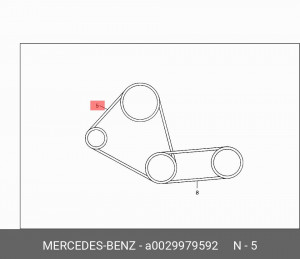 Ремень приводной A0029979592 MERCEDES BENZ