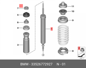 Амортизатор подвески 33 52 6 772 927 BMW