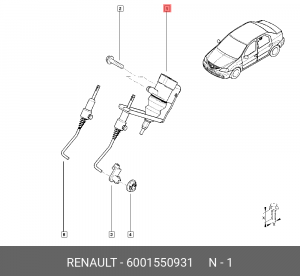 Регулятор тормозных сил 6001550931 RENAULT