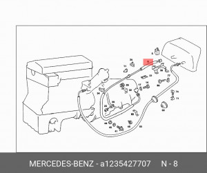 Трос спидометра A1235427707 MERCEDES BENZ