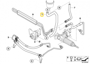 Шланг ГУР 32 41 1 093 130 BMW