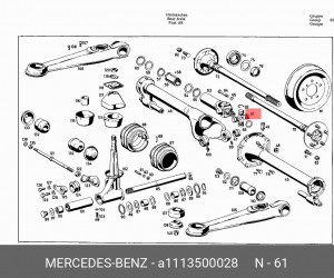 Деталь A 111 350 00 28 MERCEDES BENZ