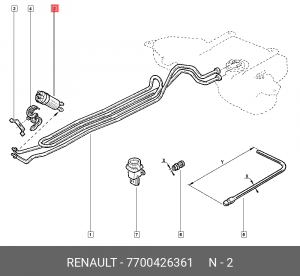 Насос электрический топливной системы 77 00 426 361 RENAULT