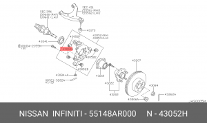 Сайлентблок 55148-AR000 NISSAN