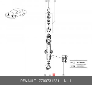 Амортизатор подвески 7700731231 RENAULT
