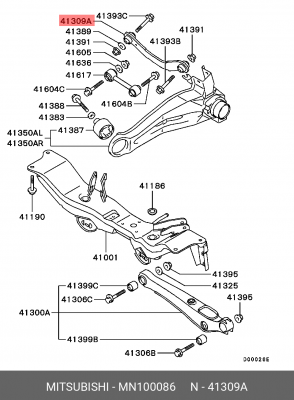 Рычаг подвески MN100086 MITSUBISHI