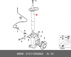 Амортизатор подвески 31 31 1 096 860 BMW