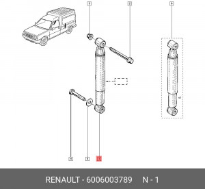 Амортизатор подвески 6006003789 RENAULT