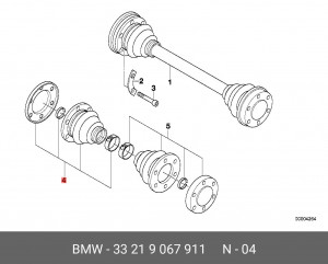 Пыльник ШРУСа (комплект) 33 21 9 067 911 BMW