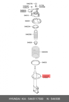 Амортизатор подвески 54651-17500 HYUNDAI KIA