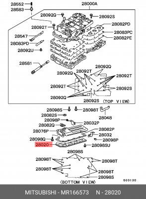 Фильтр масляный АКПП MR166573 MITSUBISHI